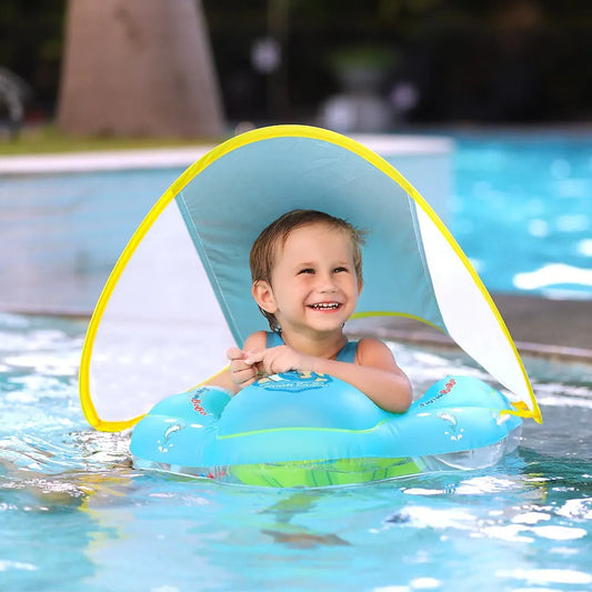 Baby Swimming Float With Canopy Inflatable floater