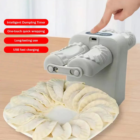 Double Head Dumpling Maker Machine Wrap Two at A Time Automatic Household Dumpling Maker Easy-tool for Dumpling and Pie Making