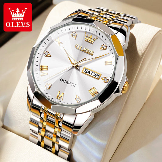 Oli Brand Watches Wholesale Quartz Watches Cross-border Foreign Trade Olevs Double Calendar Tremolo Men's Watches Men's Watches Tide
